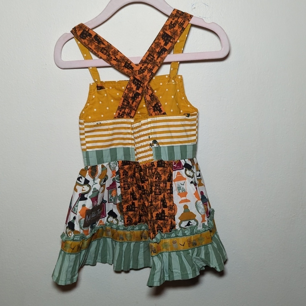 Matilda Jane Choose Your Own Path Halloween Trick Or Treat Knot Top Girls Size 2 - Picture 2 of 6